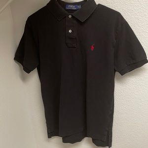 Black Ralph Lauren polo style short sleeve button